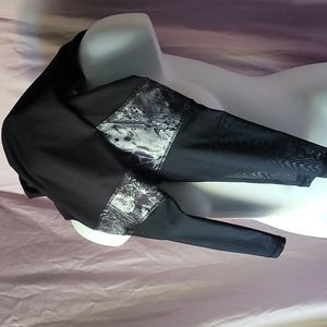 7/8 leggings with mesh calves